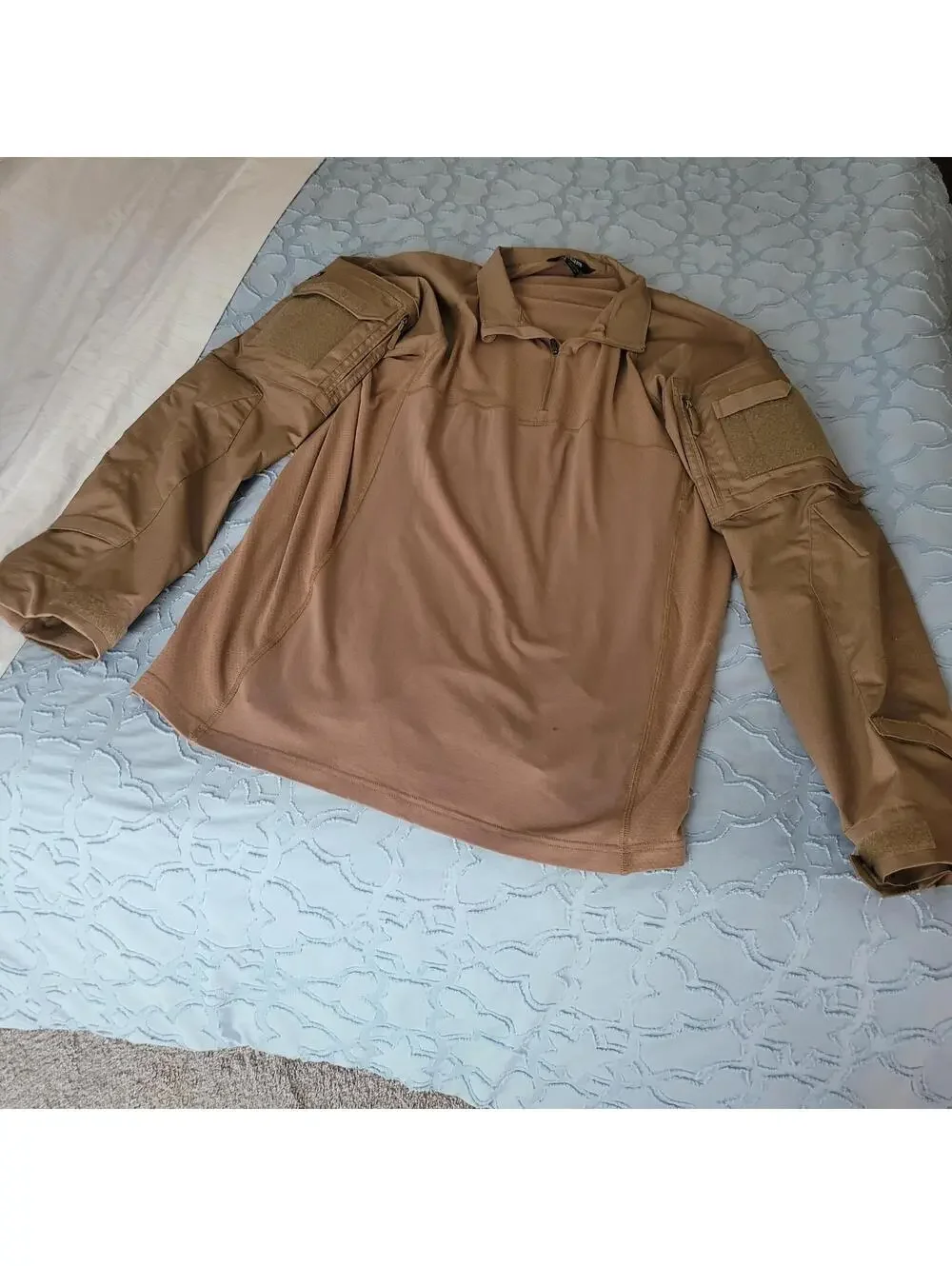 CQR Tactical Long Sleeve Shirt 2X-Large Tan - Picture 2 of 4